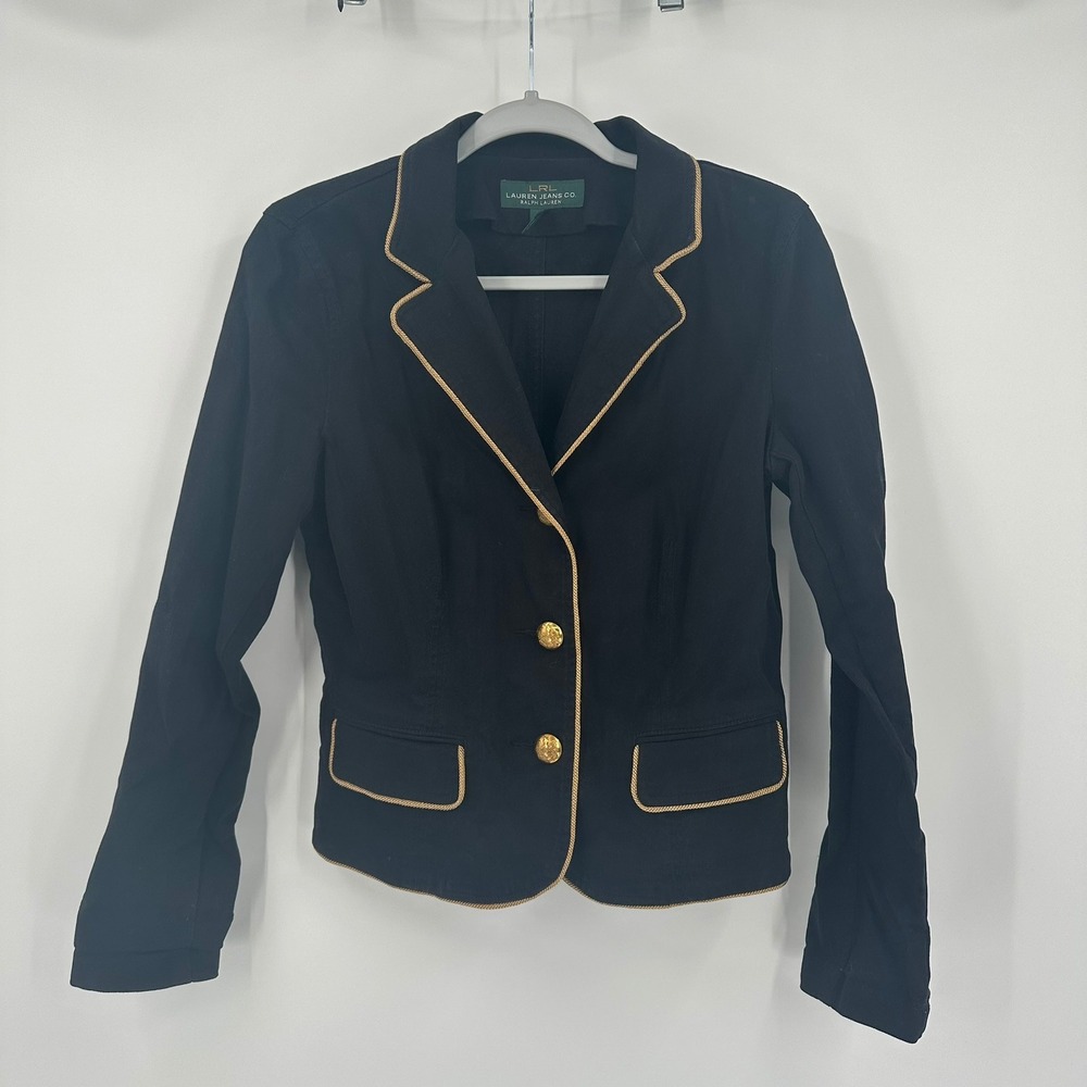 Lauren Ralph Lauren Womens Preppy Equestrian Blazer Size 8 Jacket Old Money